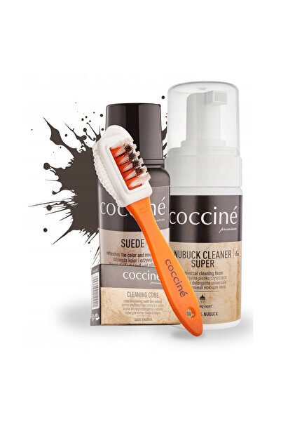 Coccine Kit de curatare, Coccine, Suede Renovator, 75 ml, 1 x 100 ml spuma de...