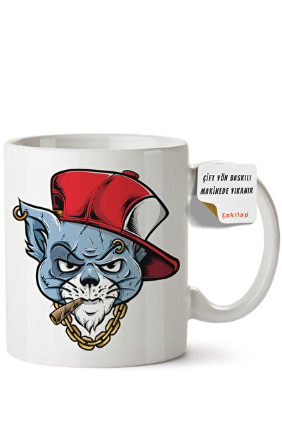 ET ERTAPASSAGE original creative designs Cat Design Printed Porcelain Mug (Do...