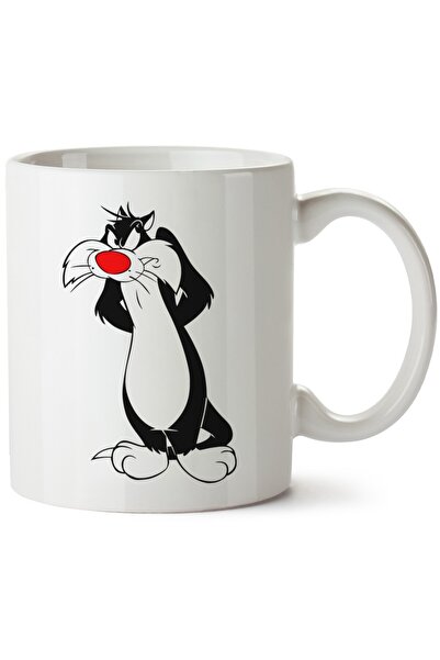 ET ERTAPASSAGE original creative designs Sylvester Printed Porcelain Mug, Mac...