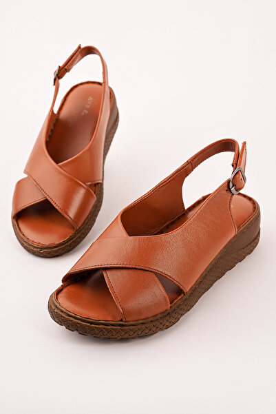 Madam Tarz Vrp-311 Çaprazkemer Genuine Leather Sandals