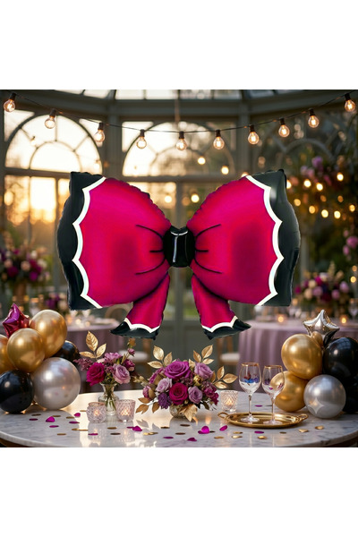 luvissi shelves Red Bowtie Foil Balloon - Designed to Make Parties and Specia...