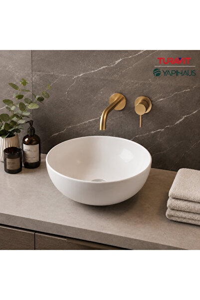 Turavit Toledo Çanak Lavabo Batarya Deliksiz 40 Cm TLD0709