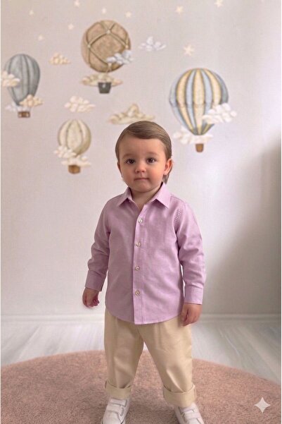 Cherry Baby Bebek Çocuk Pamuklu keten Gömlek 1 - 6 yaş