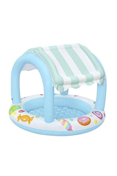 BESTWAY Piscină turcoaz cu model înghețată pentru copii și protecție UV Ø104 ...
