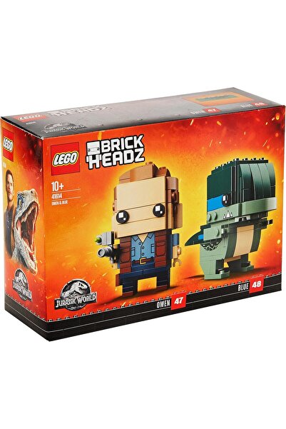 LEGO Brickheadz Jurassic World Fallen Kingdom Owen & Blue Park