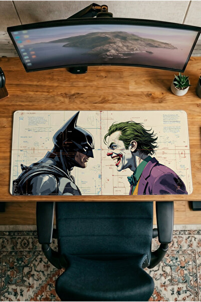 Halura Joker Batman 30X70 Patterned Digital Printed Gaming Mousepad XXL with ...