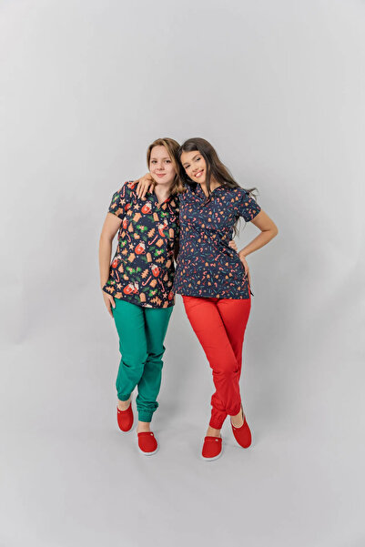 Masstex Bluza medicală Ana cu imprimeu vesel – confort all-day, design priete...