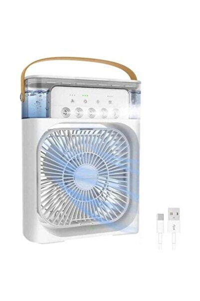 Trendily Răcitor de aer portabil 3-în-1 cu umidificator și aromaterapie, reze...