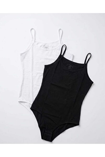 VELTHİRA Rope Strap Snap Fastener Bodysuit Athlete 2-Piece Set