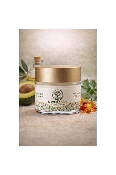 natura Night Repair Face Cream με Ελαιόλαδο & Βιταμίνες 50ml