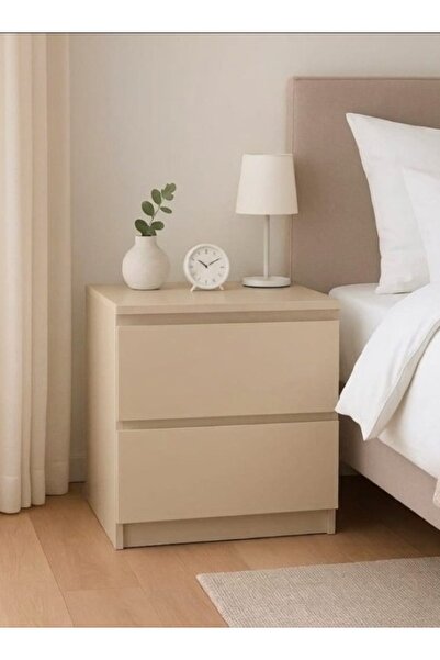 SANATE COLLECTION KUM BEJİ MDF GİZLİ BÖLMELİ KOMODİN