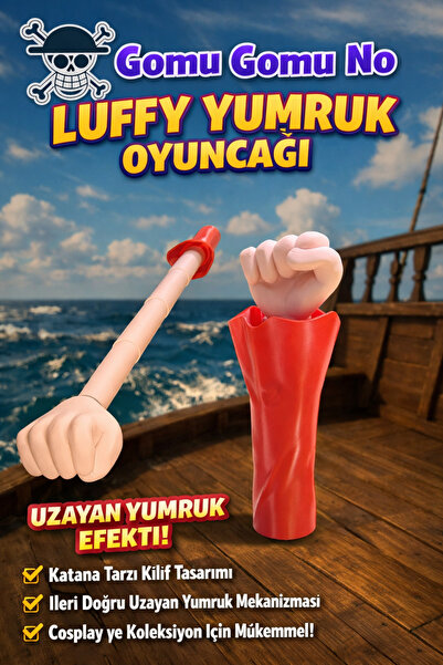 FigurBende One Piece Gomu Gomu No Monkey D. Luffy Yumruk Oyuncağı – Uzayan Yu...