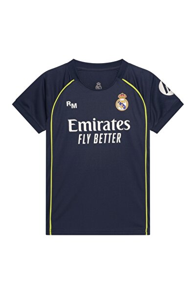 Real Madrid Tricou Fotbal Oficial Junior RM25C2P, Marimea 140, Poliester Resp...