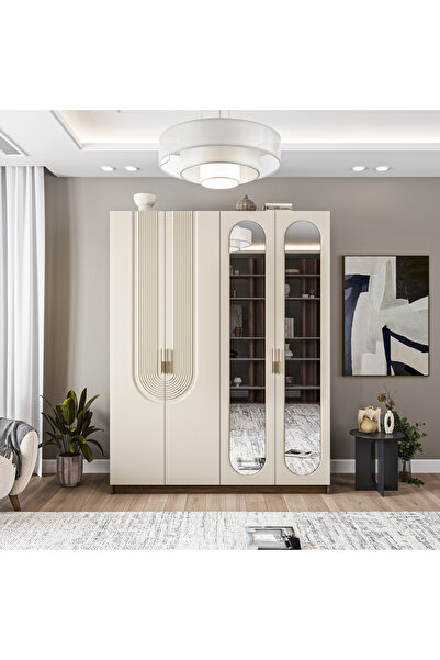 Velmo‏‎ Aspen 4 Kapaklı Gardırop (Aytaşı)