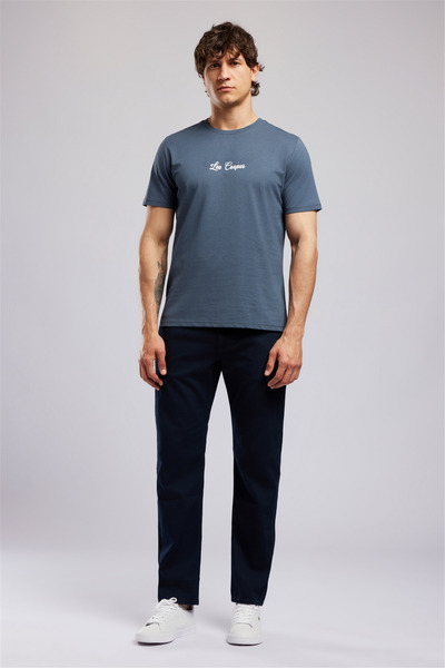 Lee Cooper JASIEL Мъжка тениска със стандартна кройка, с принт и кръгло декол...