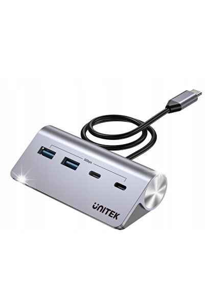 Unitek Hub USB cu 4 porturi, 5Gbps, din aluminiu