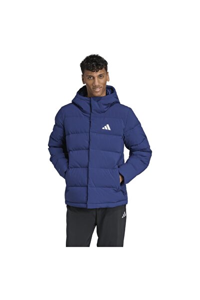 adidas Geacă de puf cu glugă pentru bărbați Helionic Climawarm M