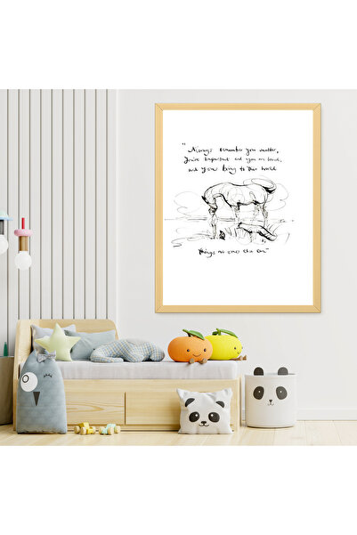 The Boy The Mole The Fox and The Horse Posteri – Dekoratif Çerçeveli Motivasyon Tablosu
