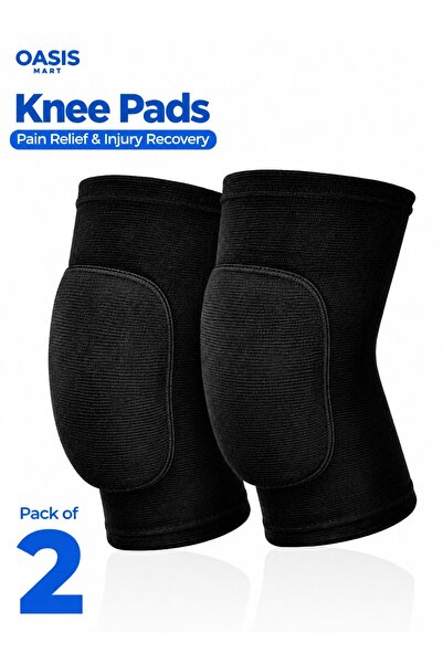 OASIS MART Pack of 2 Knee Support Braces with Compression Sleeves, Adjustable...