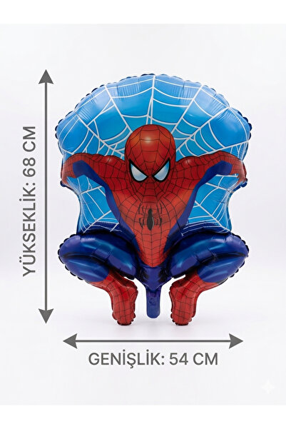 CAVAŞ sun hat Spider-Man Foil Balloon 68X54 cm - Children's Birthday Party De...