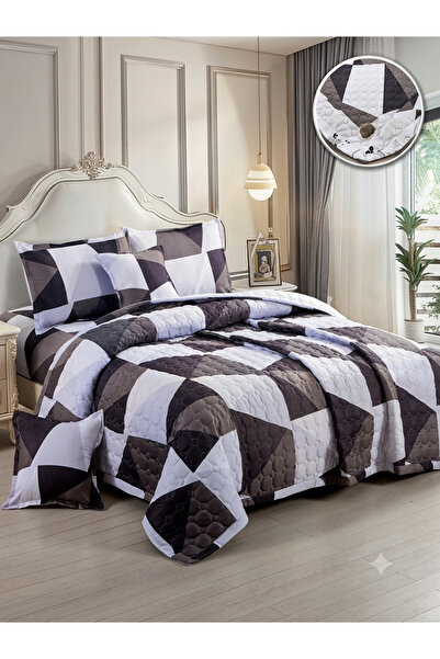 Generic Double Compressed 6-Piece Summer Quilt Set – Tranquil Elegance & Soft...