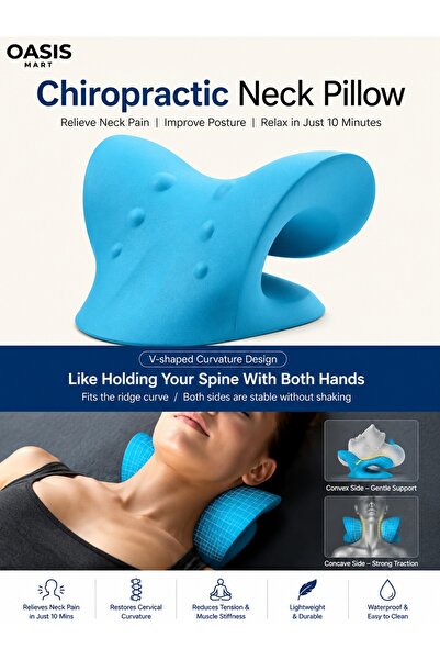 OASIS MART Orthopedic Pillow, Memory Foam Pillow, Neck Support Pillow, Cervic...