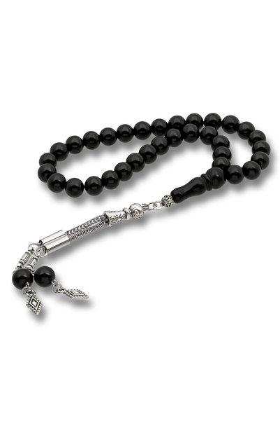 Gumush 8 mm Russian Fishing Line Rosary with Metal Tassels