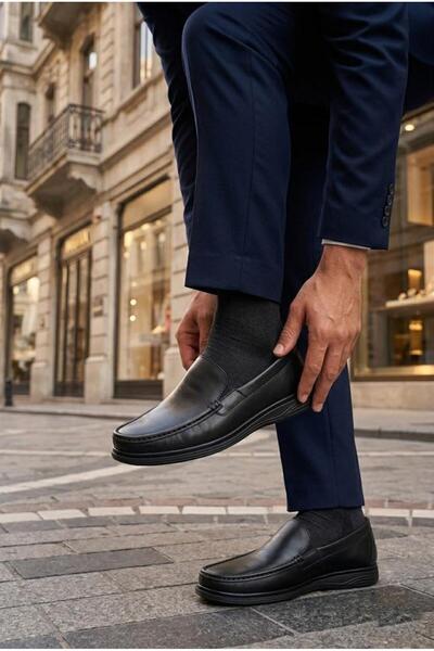 Mehmet Mete 42110 Dimport Comfort Lightweight Flexible Soft Genuine Leather M...