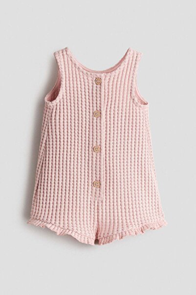 H&M Waffle-knit romper suit