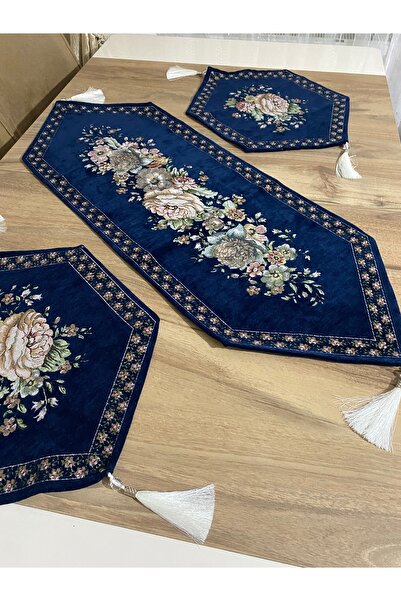 MYHOMEGOBLEN طقم غرفة معيشة شونيلي مكون من 3 قطع
