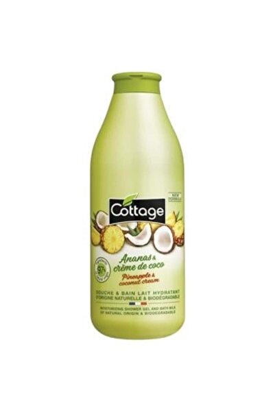 Cottage جل استحمام وحليب مرطب برائحة الأناناس وجوز الهند من كوتاج – 750 مل