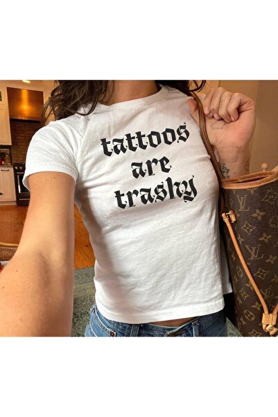 Grafftee Clothing Tattoos Are Trashy Printed Women's Body Tee