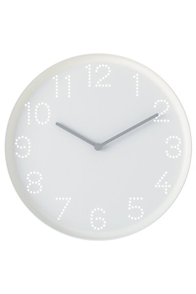 IKEA TROMMA Wall clock, white, 25 cm