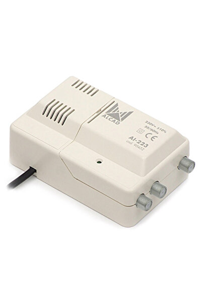 Lechpol Amplificator de antenă ALCAD CATV 12V, 2 ieșiri, VHF/UHF