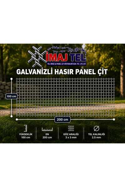 İMAJ TEL ÖRGÜ VE PANEL ÇİT SİSTEMLERİ " Galvanizli puntalı Hasır Panel Çit te...