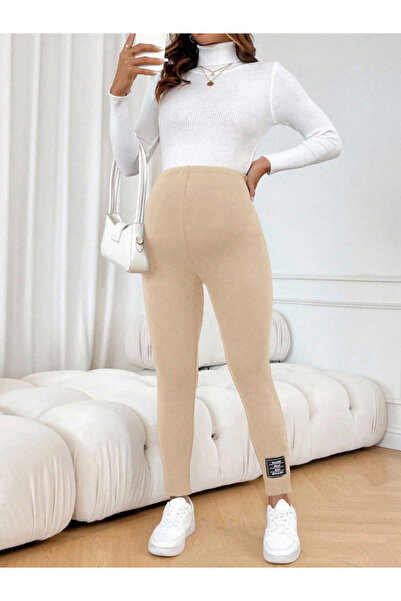 Take Two By Styli Women's Solid Fleece-lined Maternity Leggings