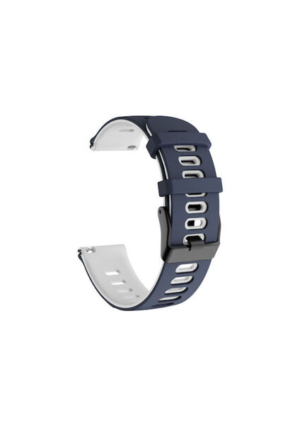 OEM Δίχρωμο λουράκι σιλικόνης για Huawei Watch GT 3 Pro Titanium 46mm Μπλε Λευκό