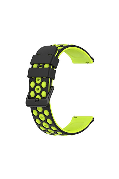 OEM Λουράκι σιλικόνης δίχρωμο διάτρητο Mibro Watch A2 Mibro Watch Lite2 Μαύρο...