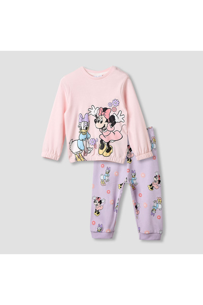 Juniors Pyjama Set with Minnie Mouse and Daisy Duck Print - Cotton - Long Sle...