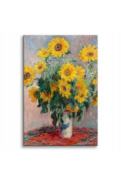 Naklejkomania "Buchet de floarea-soarelui" reproducere tablou Claude Monet, t...