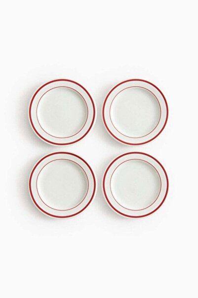 H&M 4-pack porcelain side plates