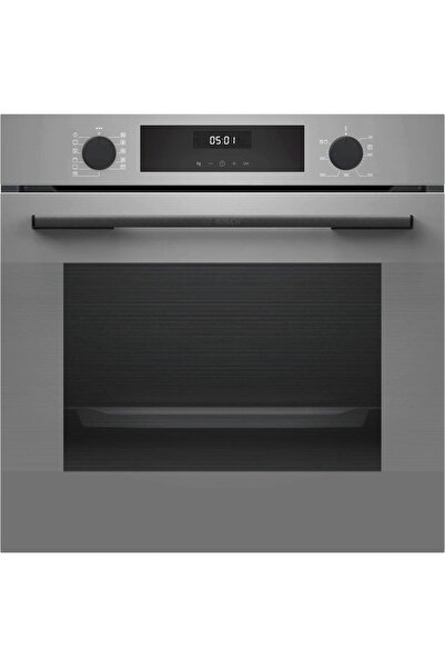 Bosch & Ferre Antrasit 3 lü Ankastre Set - Ultra Sessiz Davlumbaz - 42 dB ( HUA717BN0T - SS208 - D088-SA ) Buhar Destekli