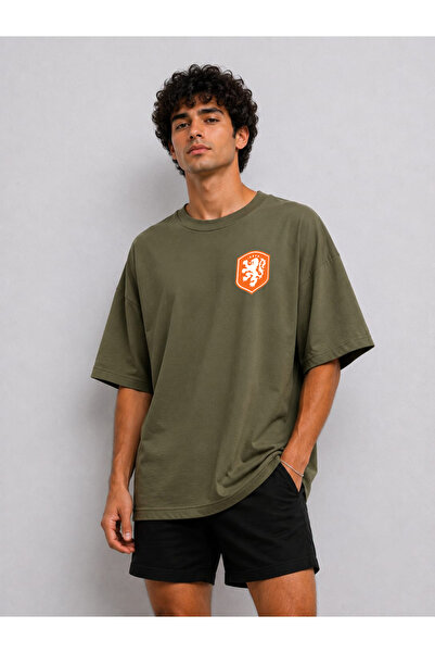 ZAVIXO Men's Casual Oversize T-Shirt – Breathable 100% Cotton Fabric