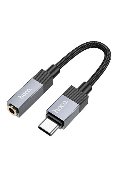 hoco. Adaptor AUX USB C (tată) la Jack 3.5 mm (mamă) Hoco UPA32C negru