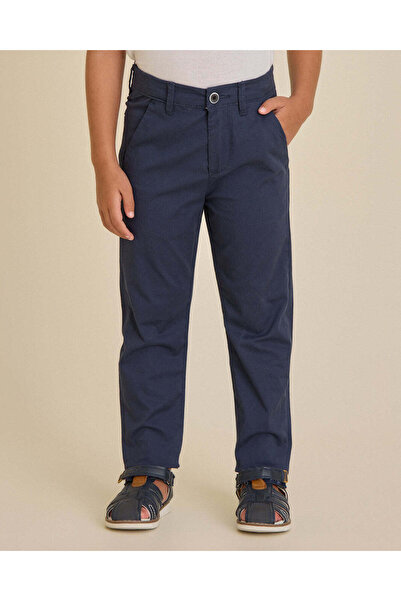 REDTAG Boys Navy Chino Trousers