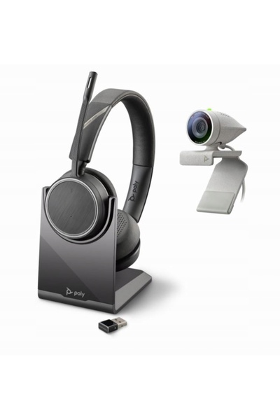 Kraft&dele Căști wireless Plantronics Voyager 4220 UC + Kit Poly Studio P5