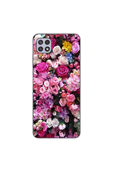 OEM Husa compatibila cu Samsung Galaxy A22 5G Silicon Gel Tpu Model Trandafir...