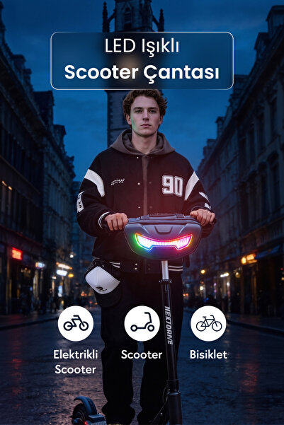Zampago LED Işıklı Akıllı Scooter Çantası - SCT-3