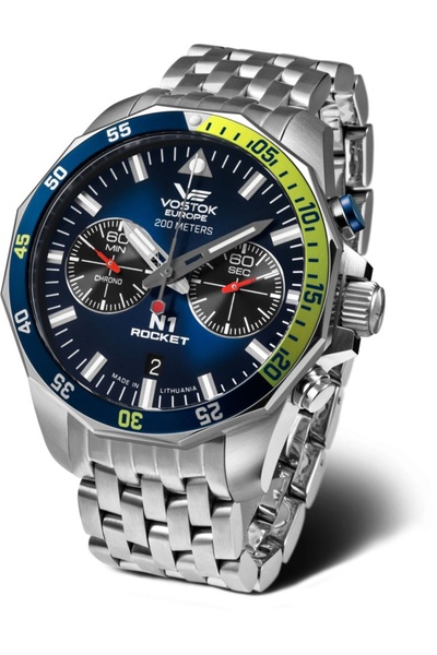 Vostok Europe ceas bărbătesc 6S21-225A708B — albastru marin, clasic, rezisten...