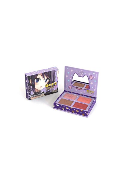 RUDE cosmetics Paletă de față 4-în-1 - 2 x fard de obraz, 1 x iluminator, 1 x...